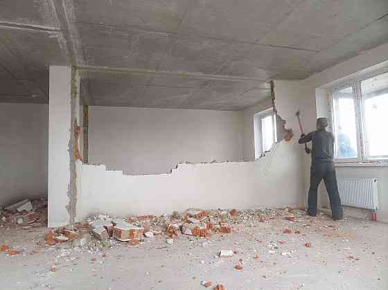 Демонтаж, Демонтажные работы, перепланировка квартиры Донецк