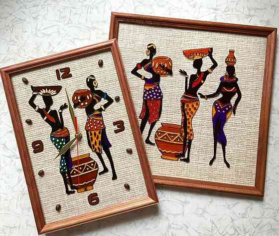 Набор: часы и картина "Грации". Донецк