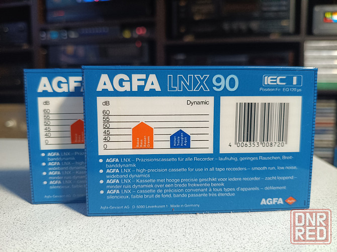 Запечатанная аудиокассета AGFA-LNX90 Донецк - изображение 2