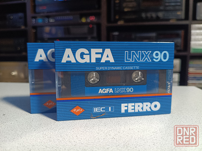 Запечатанная аудиокассета AGFA-LNX90 Донецк - изображение 1