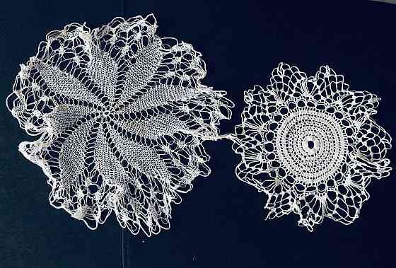 Салфетки ручной работы плетенные крючком Макеевка