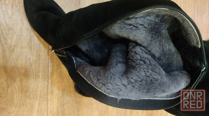 Натуральные замшевые сапоги Донецк - изображение 2