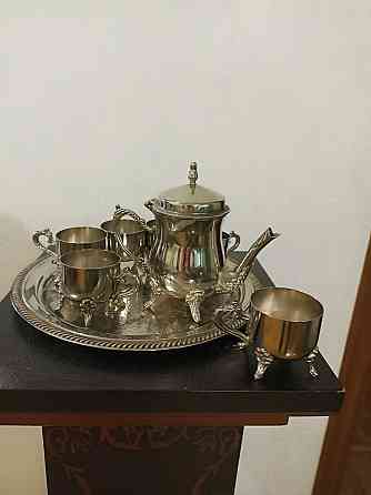 Кофейный набор мельхиоровый с глубоким серебрением Донецк