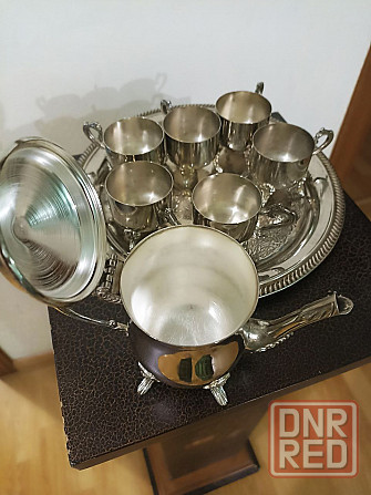 Кофейный набор мельхиоровый с глубоким серебрением Донецк - изображение 4