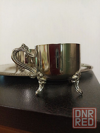 Кофейный набор мельхиоровый с глубоким серебрением Донецк - изображение 3