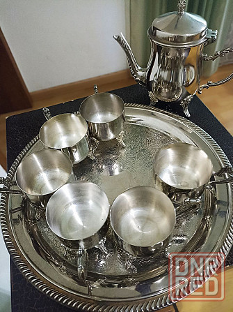 Кофейный набор мельхиоровый с глубоким серебрением Донецк - изображение 5