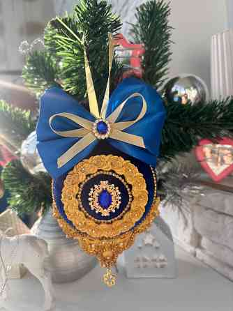 Елочные игрушки в бархате Донецк