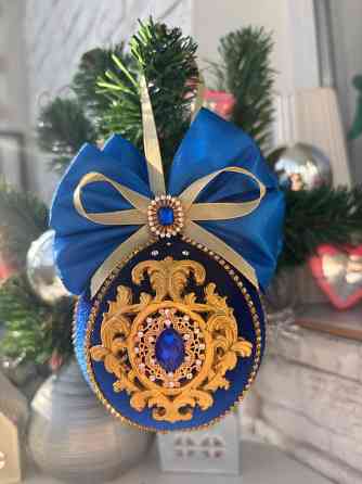 Елочные игрушки в бархате Донецк