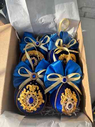 Елочные игрушки в бархате Донецк