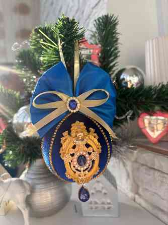 Елочные игрушки в бархате Донецк