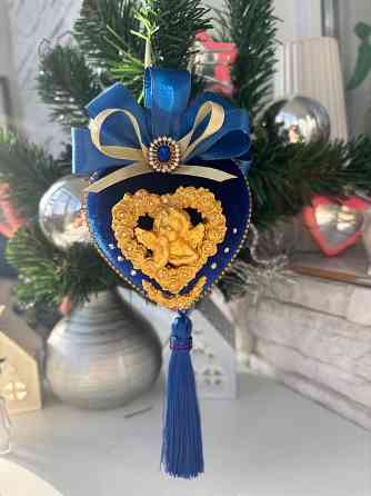 Елочные игрушки в бархате Донецк