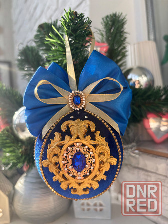 Елочные игрушки в бархате Донецк - изображение 3