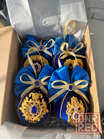 Елочные игрушки в бархате Донецк - изображение 1