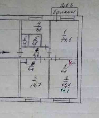 продаю 3х к квартиру на Топазе в лучшем месте по ул. Куйбышева , цена 2.8 млн рублей Донецк