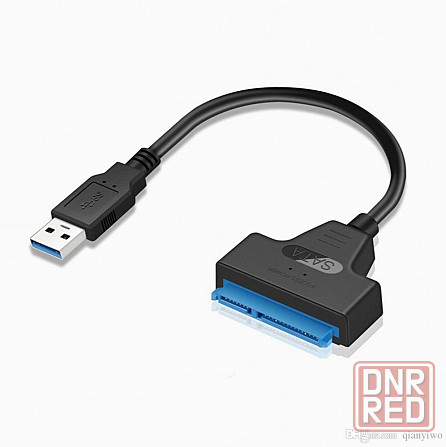 Адаптер/переходник/ кабель Sata на Usb 3.0 для жесткого диска 2,5 дюйма Hdd Ssd (арт-2709) Донецк - изображение 1