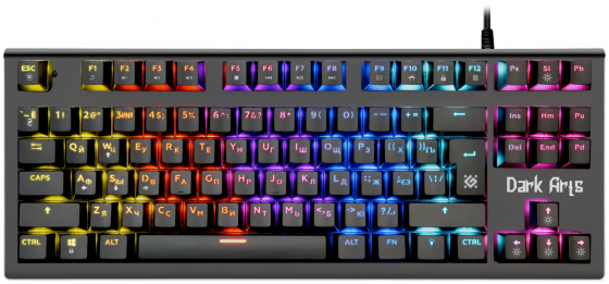 Механическая клавиатура Defender Dark Arts Gk-375 Ru, Rainbow,87 клавиш (арт-5612) Донецк