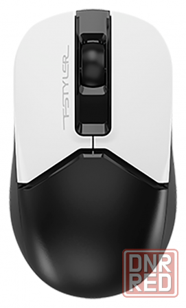 Мышь A4tech Fstyler Fb12 белый/черный оптическая (1200dpi) беспроводная Bt/Radio Usb (3but) (арт-271 Макеевка - изображение 1