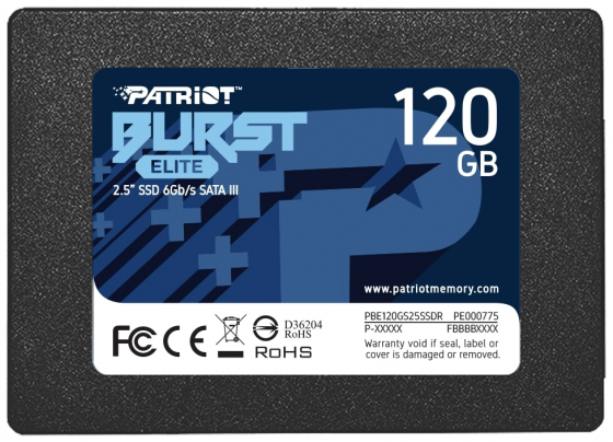 Твердотельный накопитель Ssd 2.5" Patriot Memory Burst Elite (Pbe120gs25ssdr) 120гб (арт-3128) Донецк