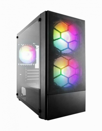 Корпус 1stplayer Firebase X4-M Black / Matx, Tg / 1x120mm 2x140mm Ledfans Inc. / X4-M-Bk-2f1p-1f1 (а Макеевка