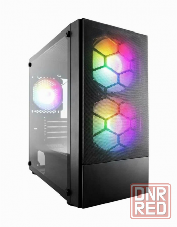 Корпус 1stplayer Firebase X4-M Black / Matx, Tg / 1x120mm 2x140mm Ledfans Inc. / X4-M-Bk-2f1p-1f1 (а Макеевка - изображение 1