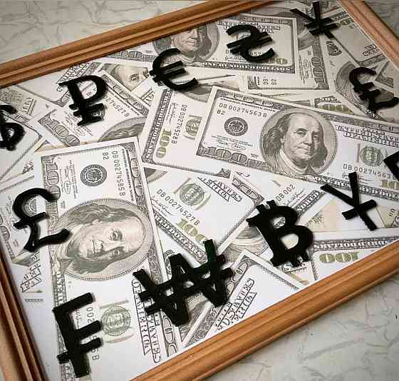 Фоторамка-конверт для дарения наличных "Доллары" Донецк