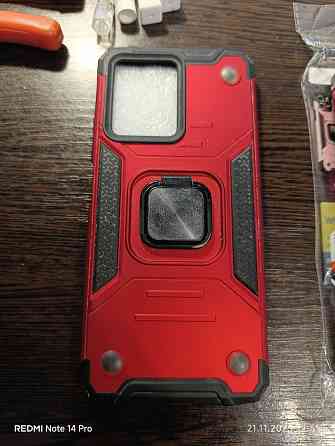 Чехол-бампер Redmi Note 12 4g Красный с подставкой Донецк
