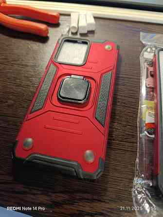 Чехол-бампер Redmi Note 12 4g Красный с подставкой Донецк