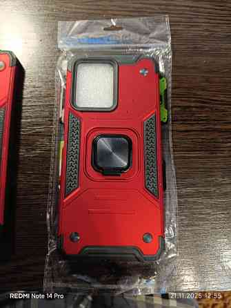 Чехол-бампер Redmi Note 12 4g Красный с подставкой Донецк