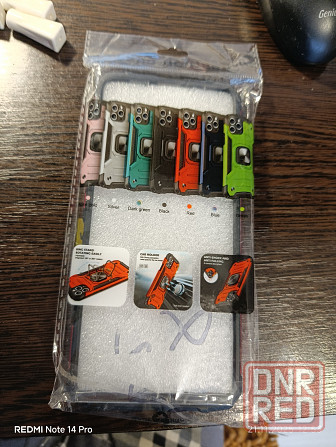 Чехол-бампер Redmi Note 12 4g Красный с подставкой Донецк - изображение 3