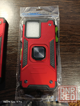 Чехол-бампер Redmi Note 12 4g Красный с подставкой Донецк - изображение 1