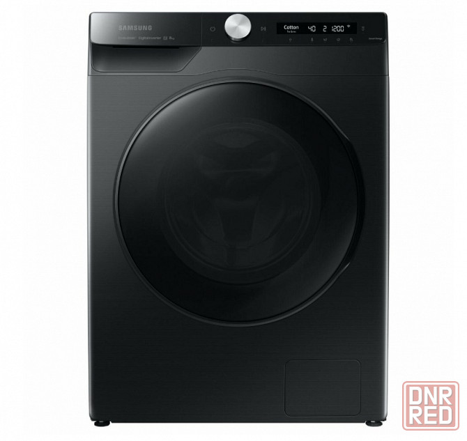 Стиральная Машина Samsung WW80AG6L28BB с фронтальной загрузкой 8 кг (черный/черный) Inverter, пар, W Макеевка - изображение 1