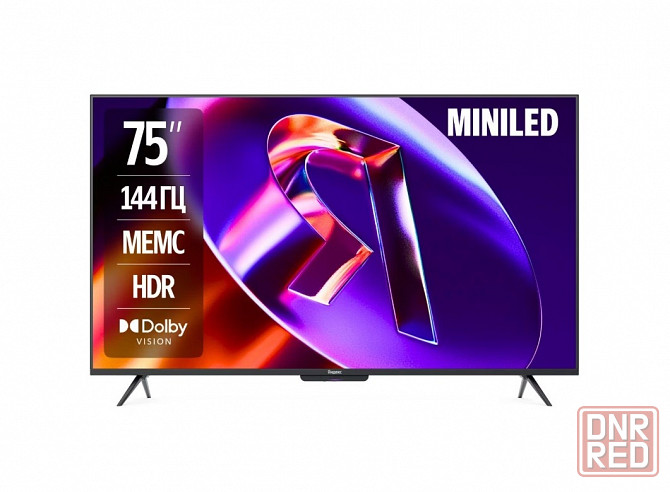 Телевизор яндекс тв-станция PRO MiniLED QLED 75" YNDX-00105, 4K Ultra HD, черный, YaOS X Донецк - изображение 1