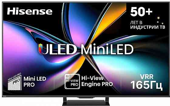 Телевизор Hisense 65U7Q PRO QD-MiniLed 4K Ultra HD, графит, Vidaa Макеевка