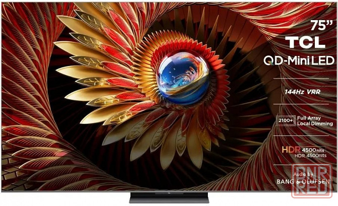 Телевизор TCL 75C8K QD-Mini LED QLED, 4K Ultra HD, черный, Google TV, Audio by Bang & Olufsen Макеевка - изображение 1