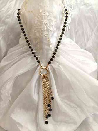 Колье из черного Обсидана Донецк