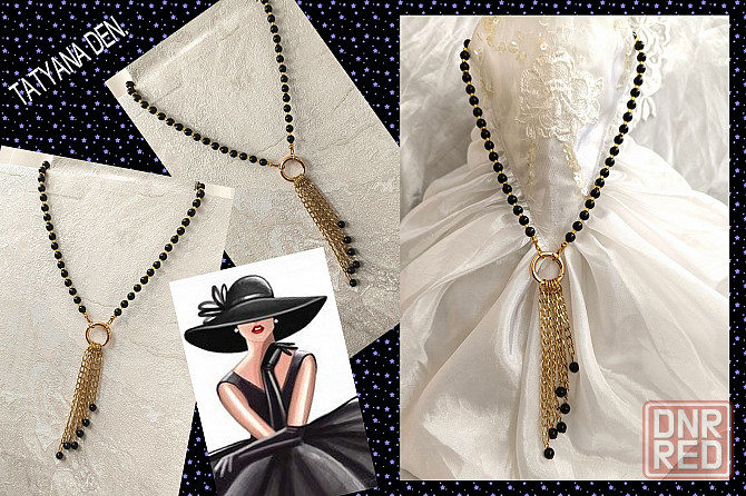 Колье из черного Обсидана Донецк - изображение 3