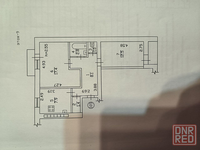 Центр, 3к квартира с ремонтом, на дзержинского Донецк - изображение 10