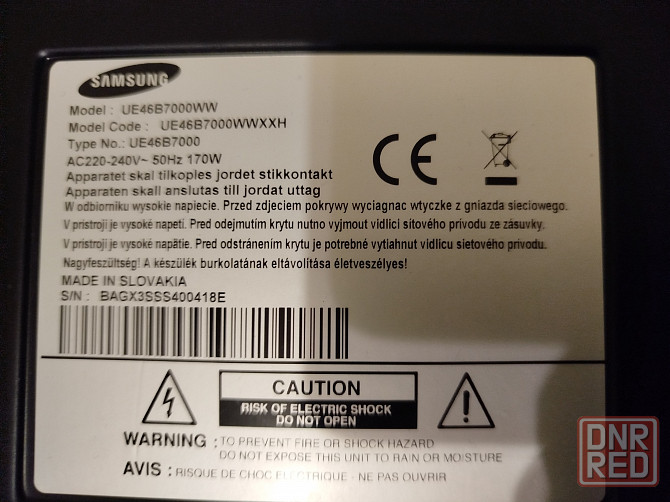 Разбор SAMSUNG UE46B7000WW Донецк - изображение 1