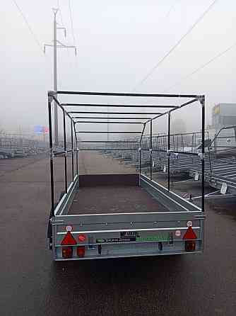 автомобильный прицеп viking 2 оси 1530 с тент 100 мм скос Донецк