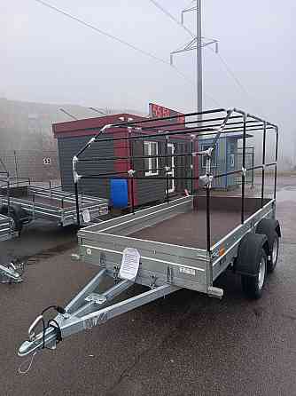 автомобильный прицеп viking 2 оси 1530 с тент 100 мм скос Донецк
