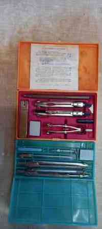 Чп-1чертёжный прибор ссср редкий экземпляр,перья чертёжные,карандаши,готовальни 3шт,доска чертёжная Донецк