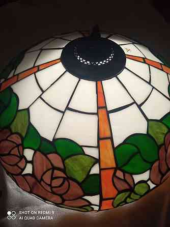 Люстра из ветражей стеклянная Донецк