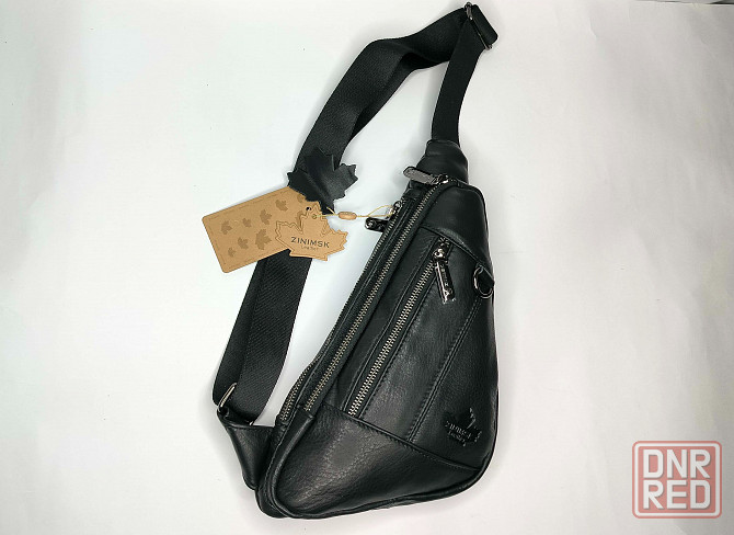 Модная нагрудная кожаная сумка Донецк - изображение 1