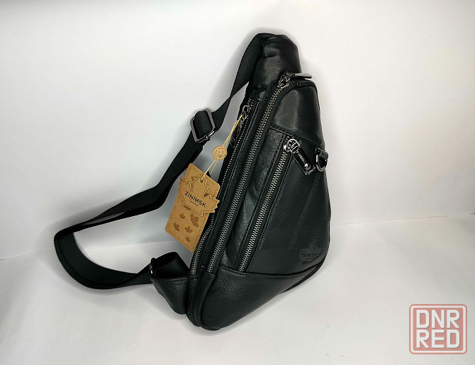 Модная нагрудная кожаная сумка Донецк - изображение 2