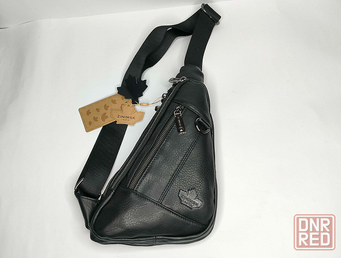 Модная нагрудная кожаная сумка Донецк - изображение 4