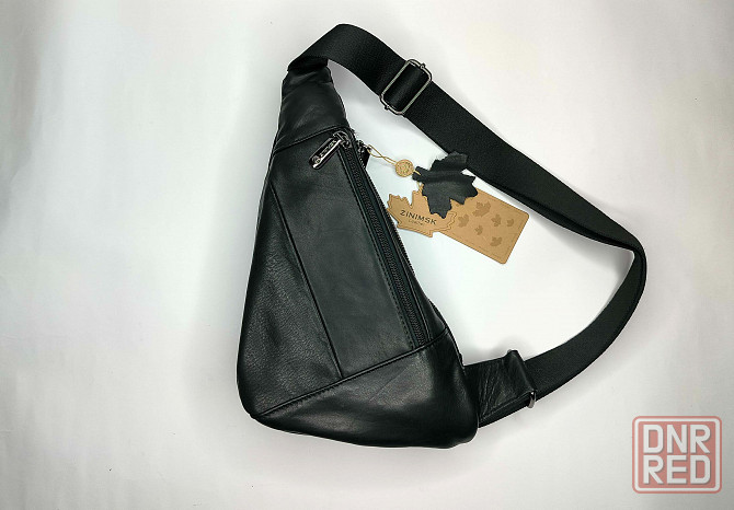 Модная нагрудная кожаная сумка Донецк - изображение 3