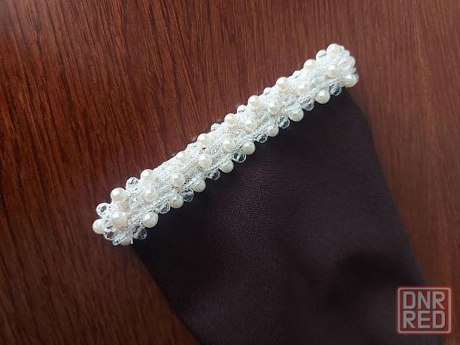 Коктельное платье 42 размер коричневого цвета с жемчугом Макеевка - изображение 5