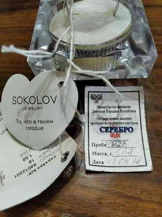 Колечко серебряное с фианитами Макеевка