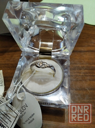 Колечко серебряное с фианитами Макеевка - изображение 1