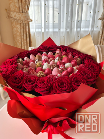 Клубника в шоколаде, букеты, съедобные подарки, Донецк, днр Донецк - изображение 3